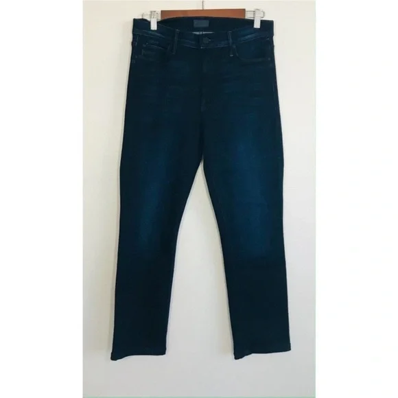 MOTHER Denim The Mid Rise Dazzler Ankle Jeans Dark Wash Now or Never Size 30 - Picture 6 of 14